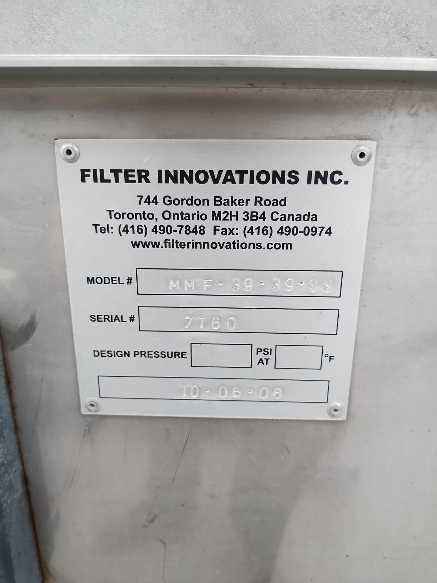 Cloth Filtration System