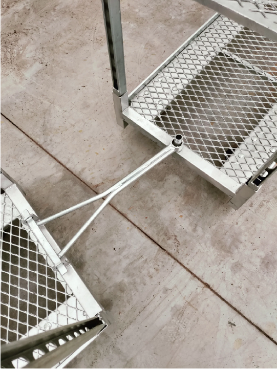 Blue Diamond Floral Cart (24" x 67")