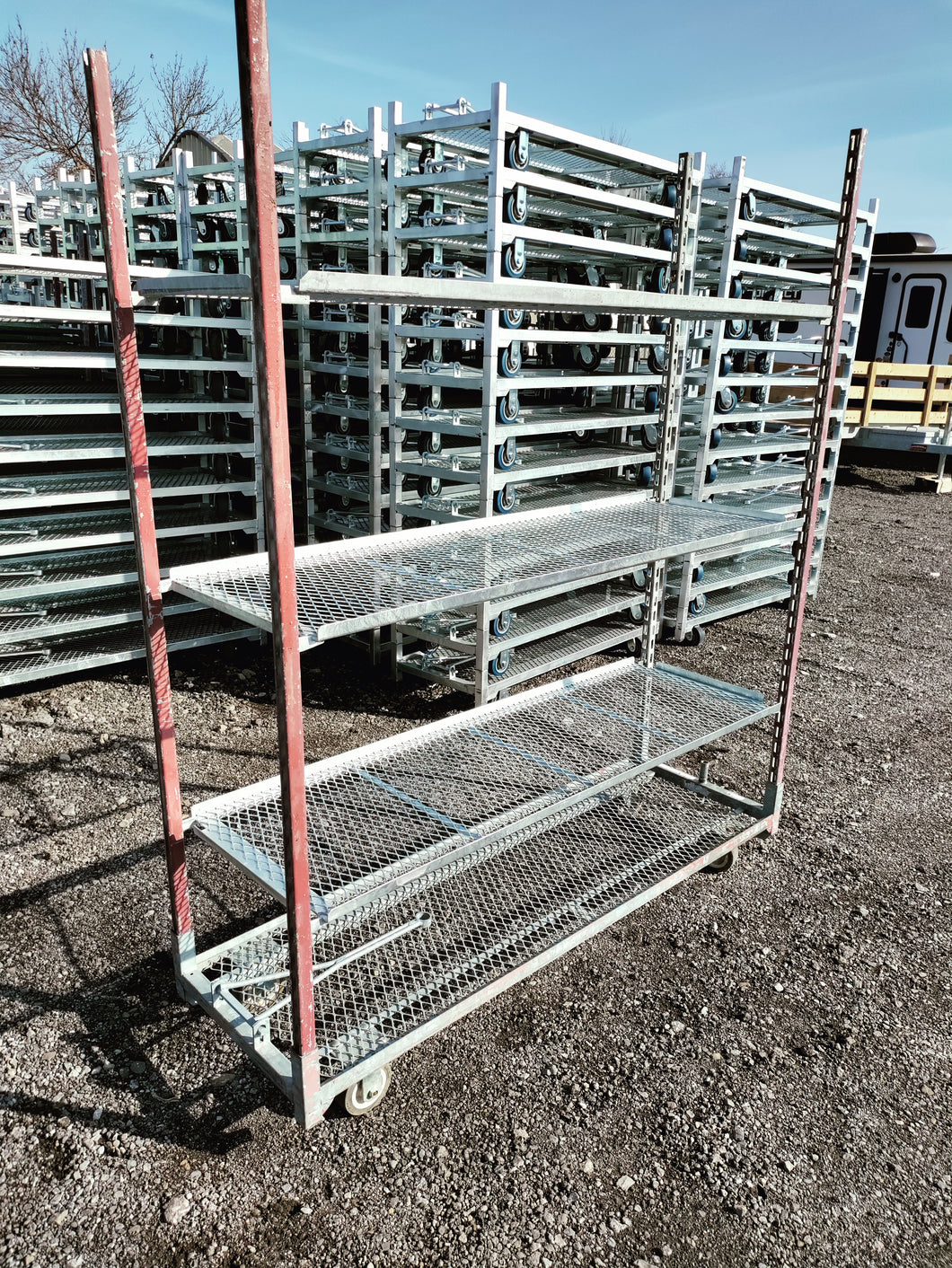Used Floral Shipping Carts 22x70